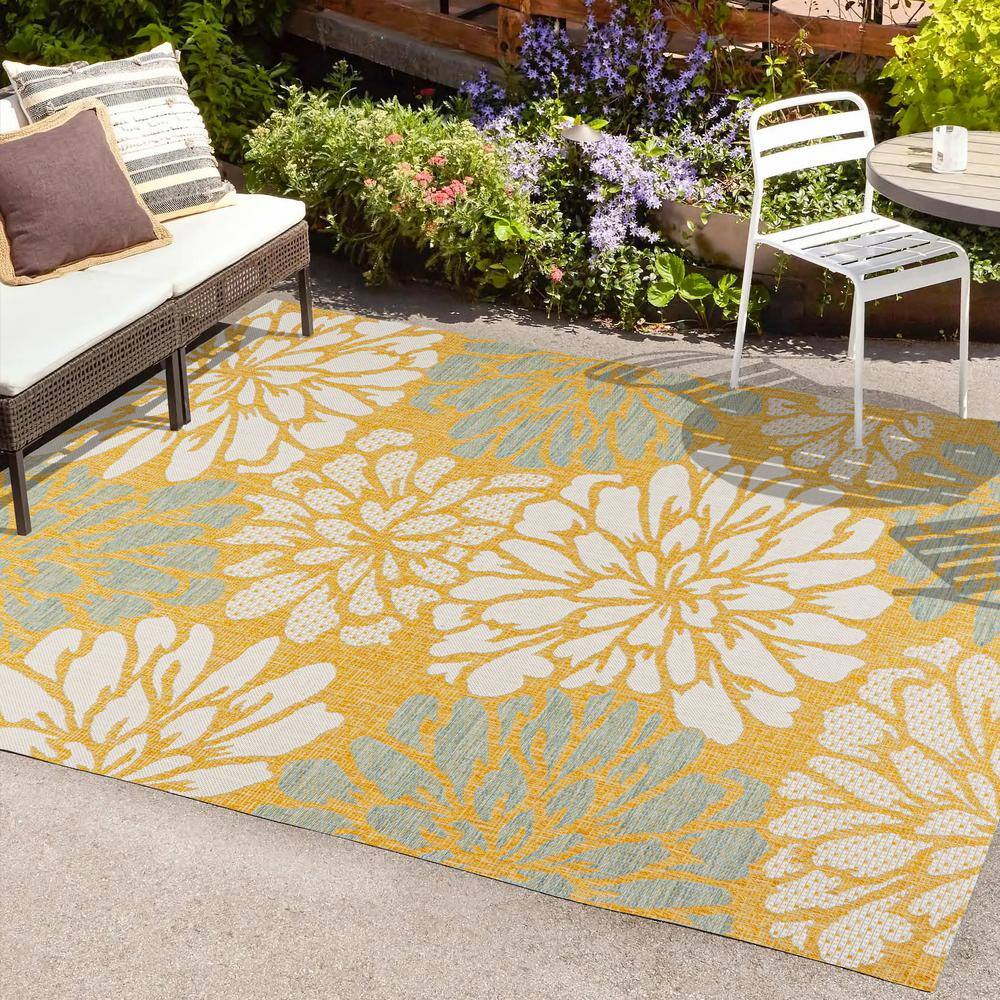  SAFAVIEH Courtyard Collection 5'3' x 7'7' Natural / Natural  CY8522 Indoor/ Outdoor Patio Backyard Mudroom Area Rug : Home & Kitchen