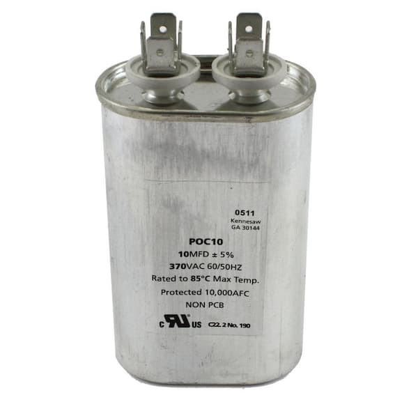 Packard 370 Volts Motor Run Capacitor Oval 10MFD-DISCONTINUED