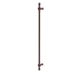 Retro Wave Collection 18 in. Center-to-Center Refrigerator Pull in Antique Copper