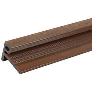 European Siding System 2.1 in. x 3.0 in. x 8 ft. Composite Siding End Trim Board in Brazilian Ipe