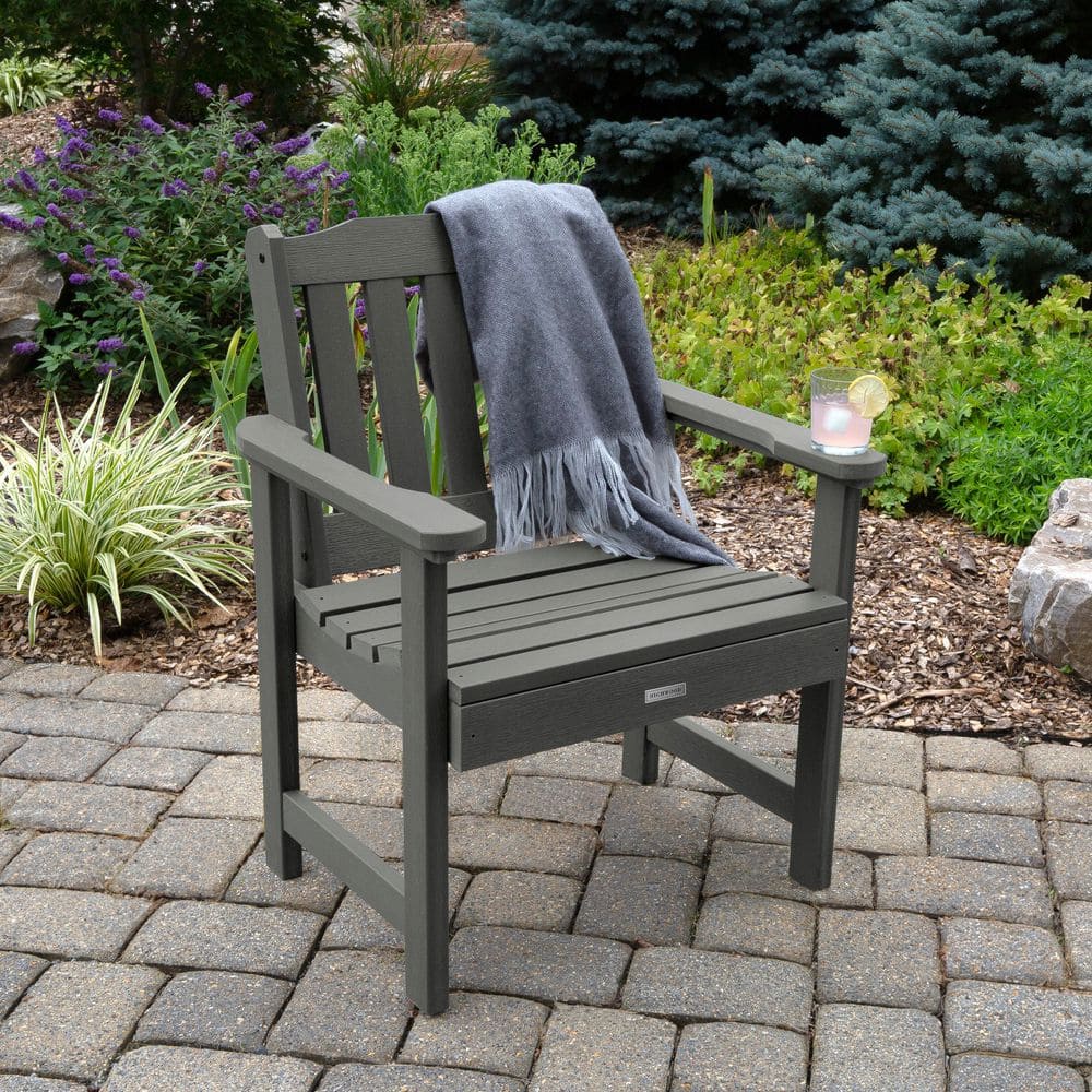 Highwood Lehigh Coastal Teak Recycled Plastic Outdoor Garden Chair