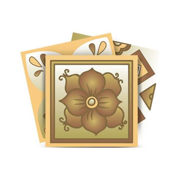 MI ALMA Gold M8 7 in. x 7 in. Vinyl Peel and Stick Tile (24 Tiles, 8.17 sq. ft./Pack)