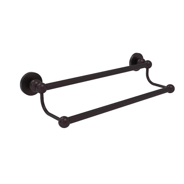 Allied Brass Bolero Collection 36 in. Wall Mounted Double Towel Bar in Antique Bronze