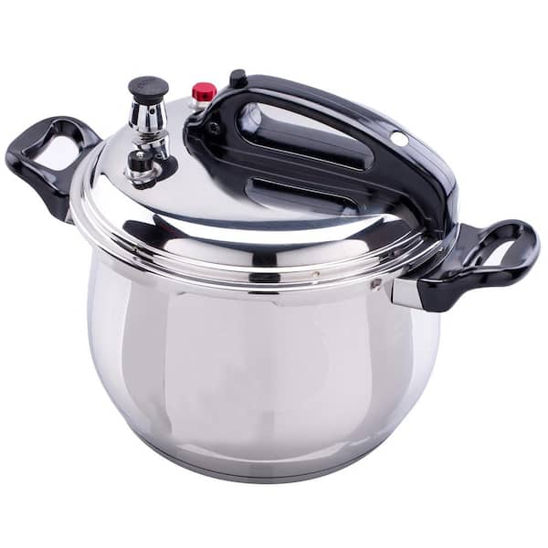 Bene Casa 5.3 qt. Stainless Steel Stovetop Pressure Cooker with Capsule Bottom BC 33868 The Home Depot