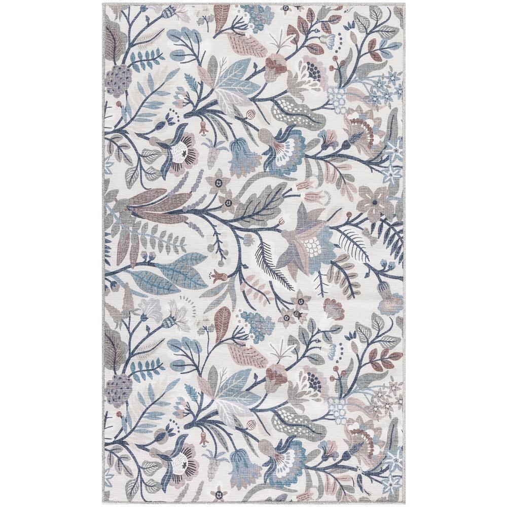 Nourison Nourison Washables Ivory Multicolor 3 ft. x 5 ft. Floral