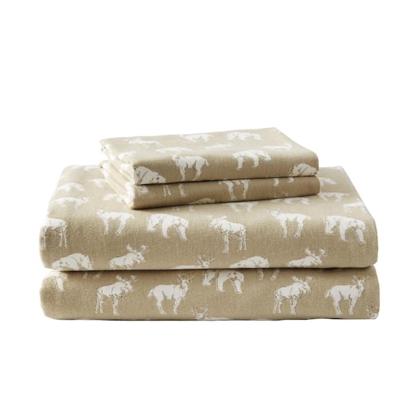 Eddie Bauer Printed Flannel Sheet Set