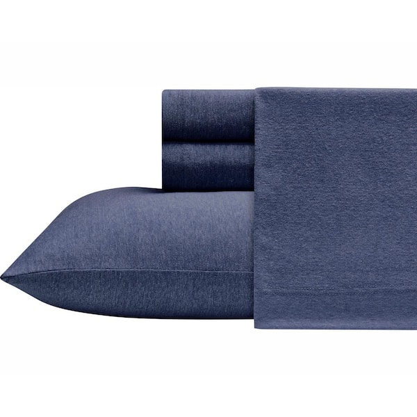 Morgan Home 4-Piece Indigo Solid King Sheet Set