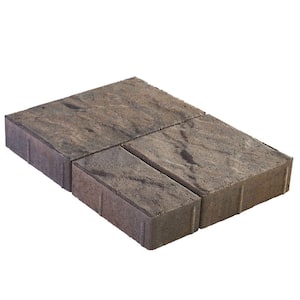 Panorama Demi 3-pc 7.75 in. x 7.75 in. x 2.25 in. Heritage Buff Concrete Paver (240 Pcs. / 103 Sq. ft. / Pallet)
