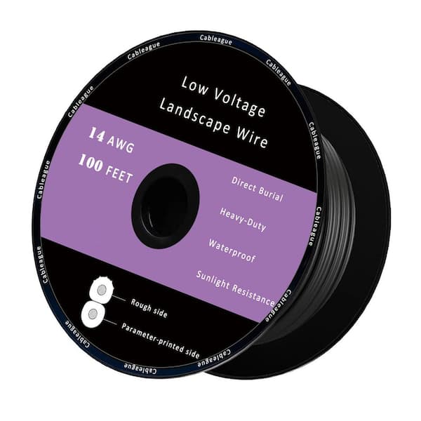12/2 Landscape Lighting Wire 250 ft. 12 AWG 2 Conductor Stranded Solid Grounded Direct Burial Wire