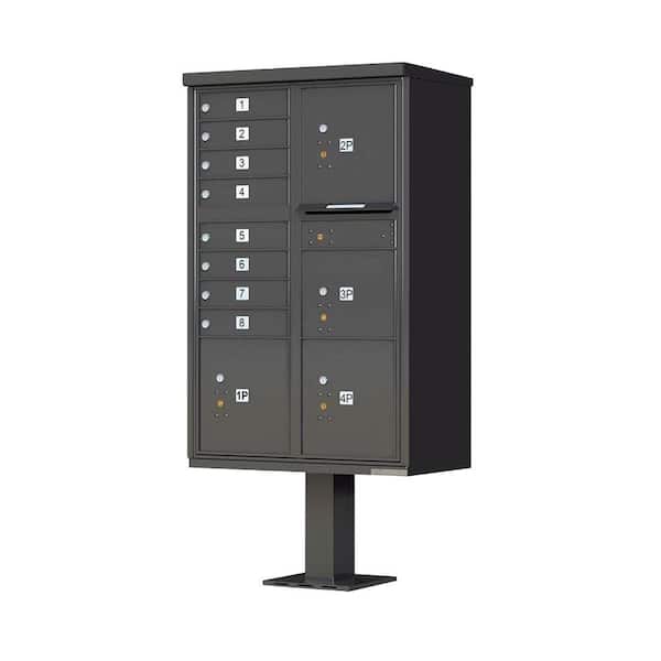 Florence 1570 Series 8-Mailboxes, 1-Outgoing Compartment, 4-Parcel Lockers, Vital Cluster Box Unit