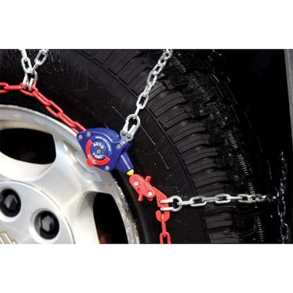 Upgraded Snow Chains for Cars, Emergency Anti Slip Tire Traction Chains for  Tyres Width165-275mm, Black (6-Piece) Q1600080-BK@1 - The Home Depot