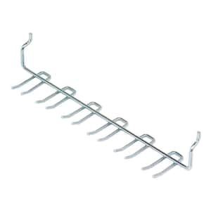 9 in. Zinc-Plated Steel Peggable Multi-Tool Storage Rack 1/8 in Pegs 3lbs