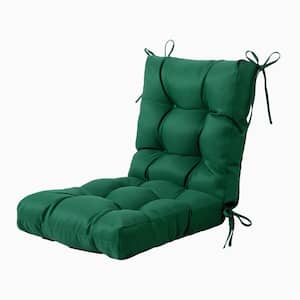 Outdoor Cushions Dinning Chair Cushions with back Wicker Tufted Pillow for Patio Furniture in Invisible Green