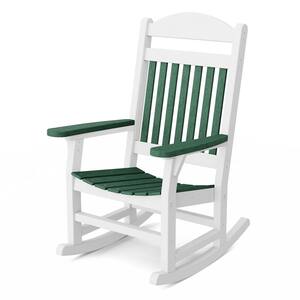 Wildridge Heritage Lime Green Traditional Rocking Chair Plastic Outdoor ...