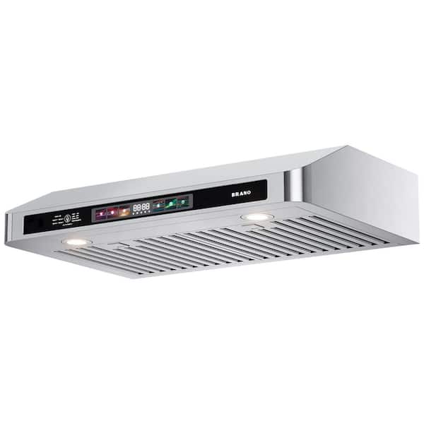 BRANO 36 in. 900 CFM Ducted Under Cabinet Range Hood in Stainless Steel with LED Light