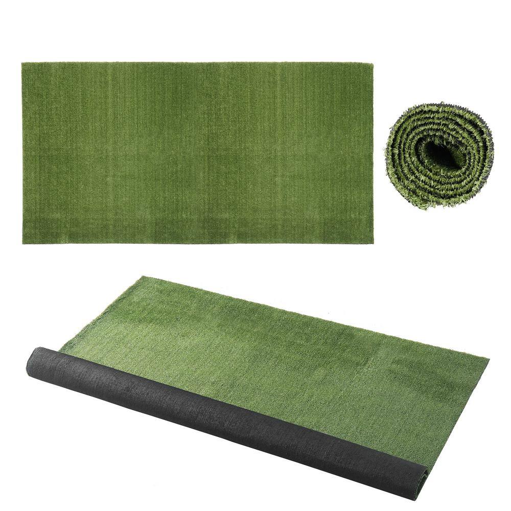 Reviews for FUFU&GAGA 6.5 ft. x 13.1 ft. Green Artificial Grass Sod Rug