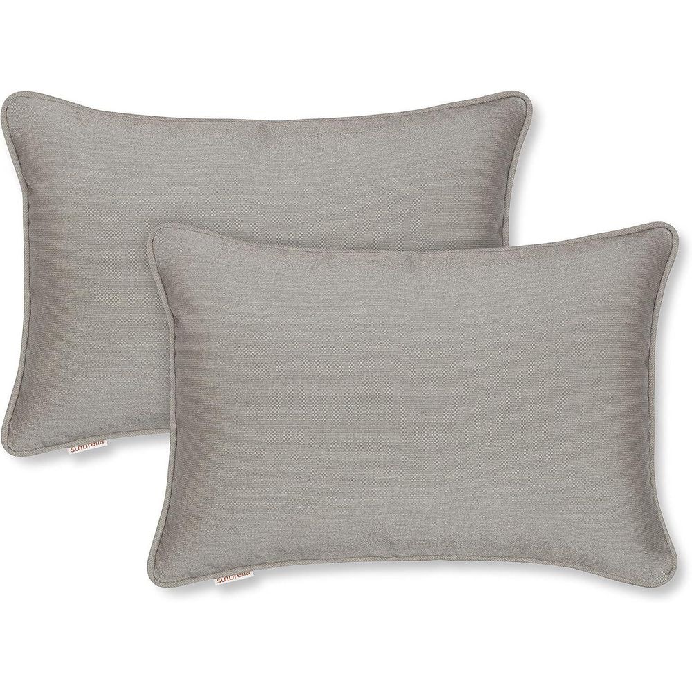Sunbrella Indoor/Outdoor Corded Fill Throw Pillow 13x20, Dove (Set of 2) price history on PriceWatchPro