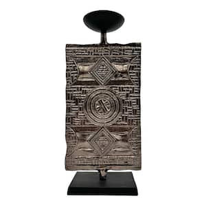 Bronze 17.5 in. x 7 in. Handmade Aluminum Artistic Candle Holder