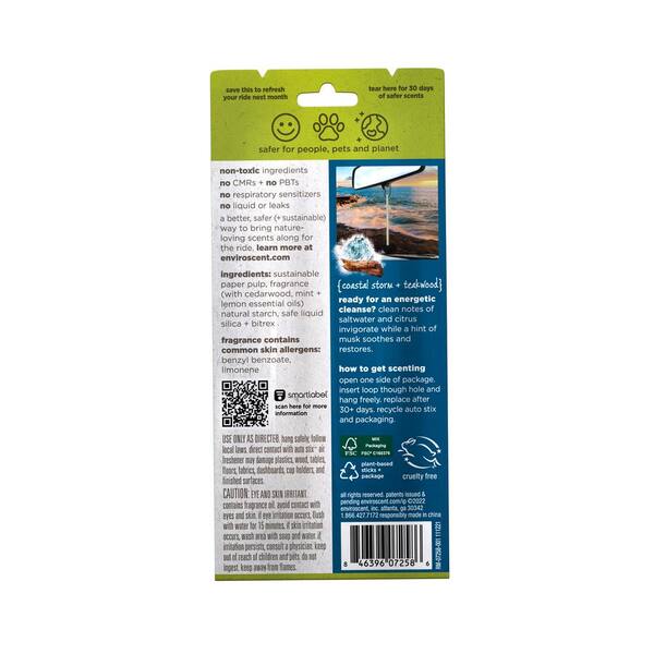 CARe Mahogany + Teakwood Scent Car Air Freshener Spray (2 pack