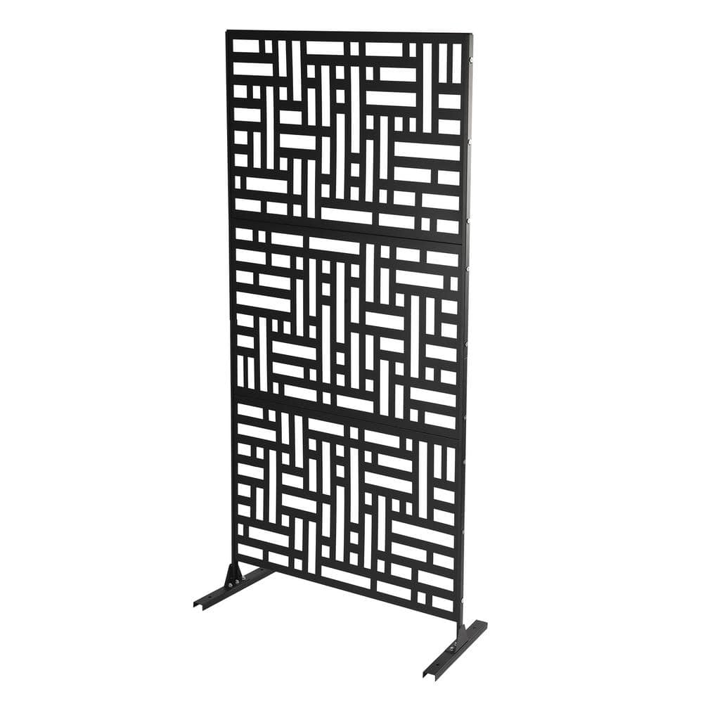 Yiyibyus Outdoor Freestanding Metal Privacy Screen Decorative With 