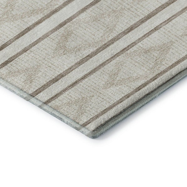 Mayfield Premium Machine Washable Abstract AMF1029 Ivory 10 ft. x 14 ft. Area Rug