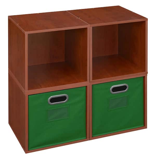Niche 26 in. H x 26 in. W x 13 in. D Wood 4- Cube Organizer