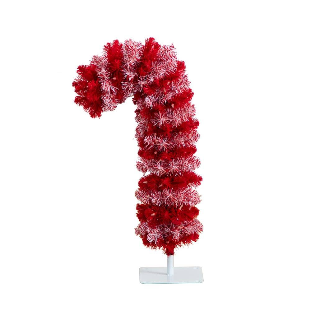 30 in. Pre-Lit Candy Cane Artificial Christmas Tree with 100 Micro LED Lights price history on PriceWatchPro