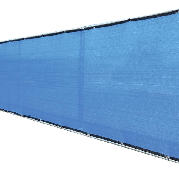 FENCE4EVER 68 in. x 50 ft. Blue Privacy Fence Screen Plastic Netting Mesh Fabric Cover with Reinforced Grommets for Garden Fence