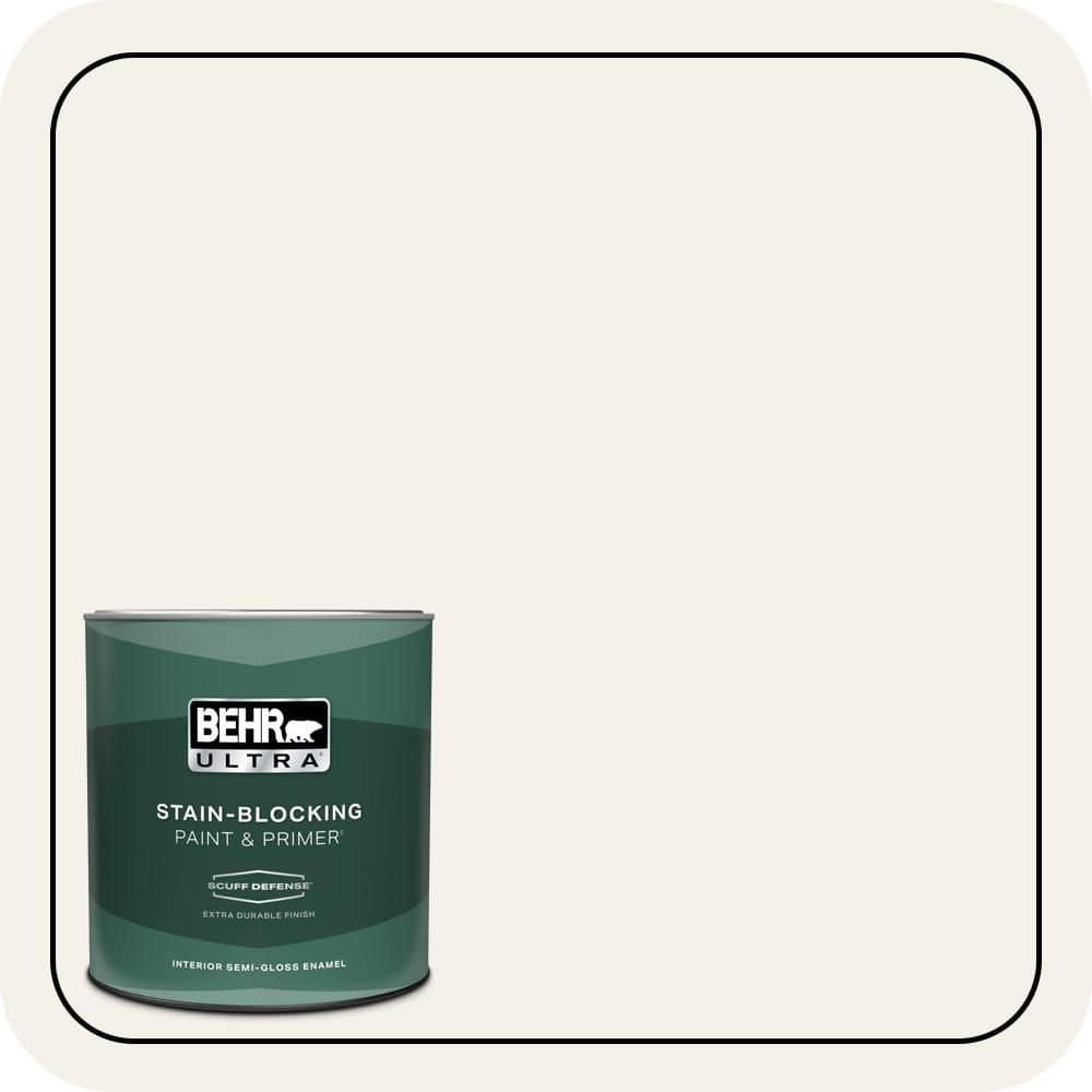 1 qt. #W-B-200 Popped Corn Extra Durable Semi-Gloss Enamel Interior Paint & Primer product image for price tracking