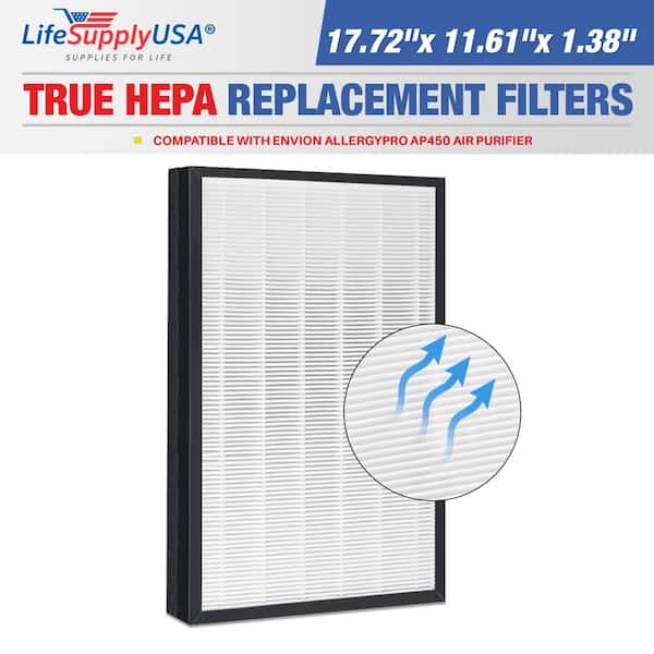 True HEPA Filter Replacement Compatible with Envion AllergyPro AP450 Air Purifier