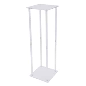 9.8 in. W x 31 in. H Floorstanding Flower Stand Plastic Acrylic Flower Stand for Wedding Party Decor