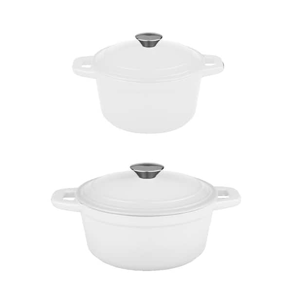Neo 4-Piece Cast Iron Stock Pot Set with Lids