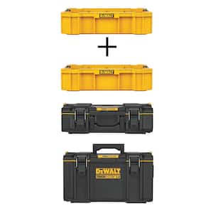 TOUGHSYSTEM 2.0 22 in. Deep Tool Tray (2 Pack), TOUGHSYSTEM 2.0 Small Tool Box and Large Tool Box
