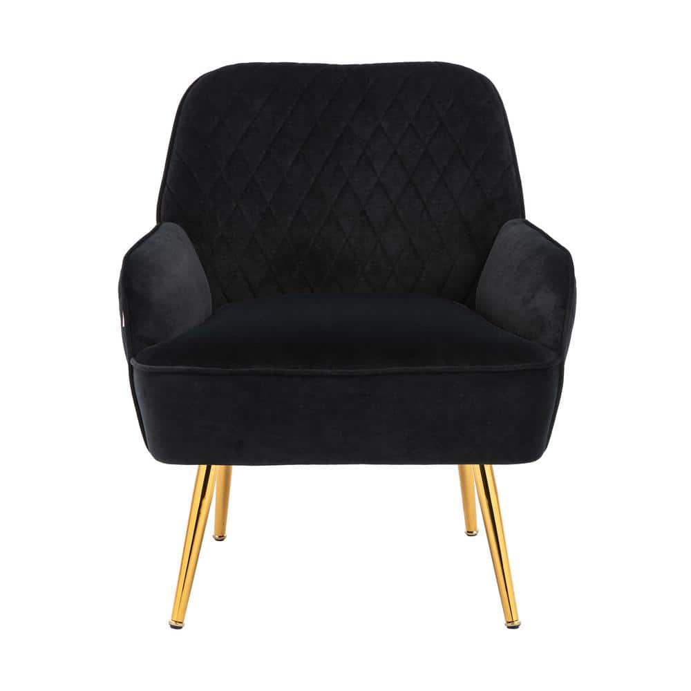 Black Ergonomic Modern Comfortable Accent Chair