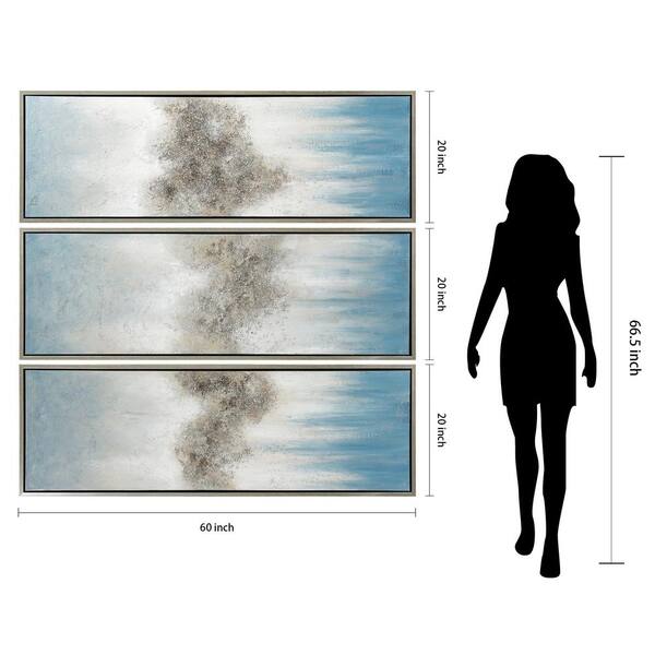 Empire Art Direct Abstract Triptych Set Textured Metallic Empire Art Direct Abstract Triptych Set Textured Metallic