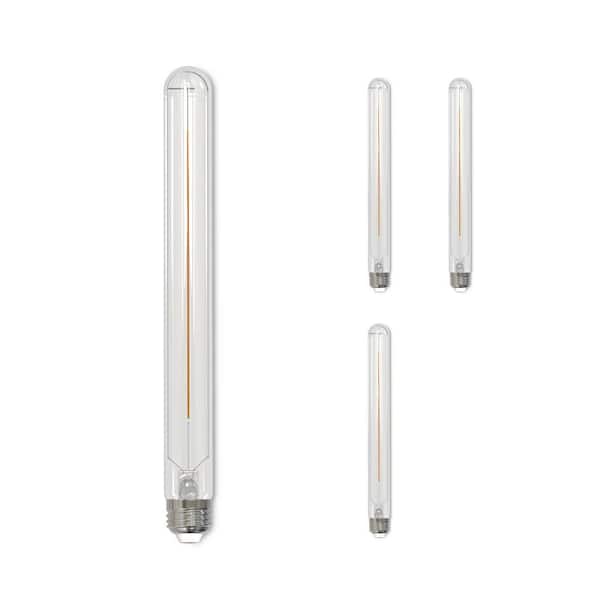 Bulbrite 40-Watt Equivalent Warm White Light T9 Long (E26) Medium Screw Base Dimmable Clear LED Light Bulb (4 Pack)
