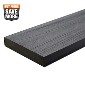 UltraShield Naturale Cortes 1 in. x 6 in. x 8 ft. Westminster Gray Solid Composite Decking Board