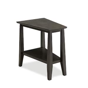 24 in. H Delton Recliner Wedge Table in Smoke Gray
