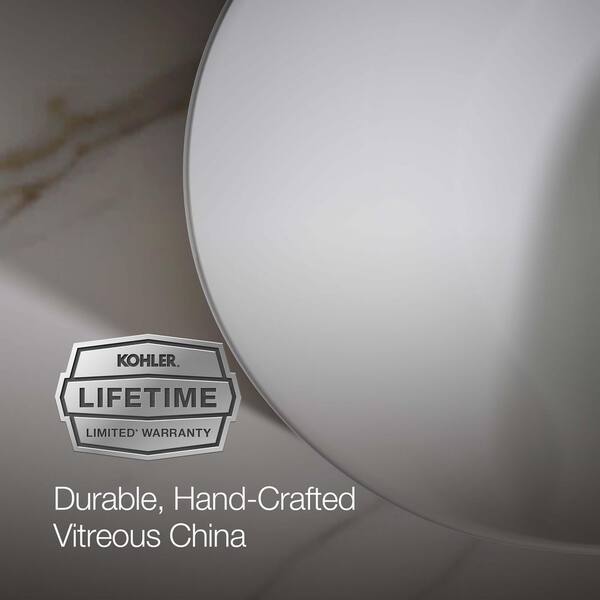 KOHLER Chalice 22.9 in. x 14.81 in. Vessel Bathroom Sink in White