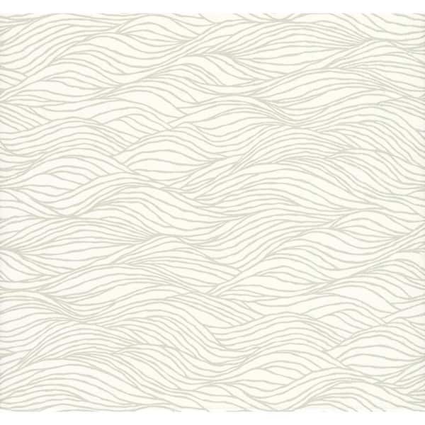 White Sand Crest Unpasted Paper Matte Wallpaper, 27 in. by 27 ft.