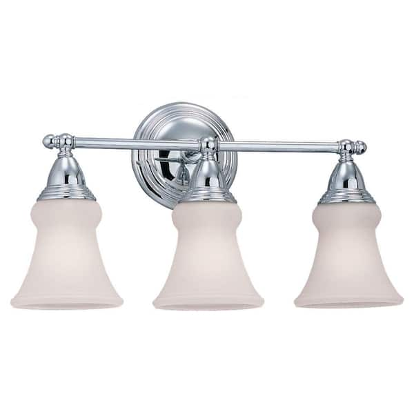 Generation Lighting Sagemore 3-Light Chrome Vanity Light