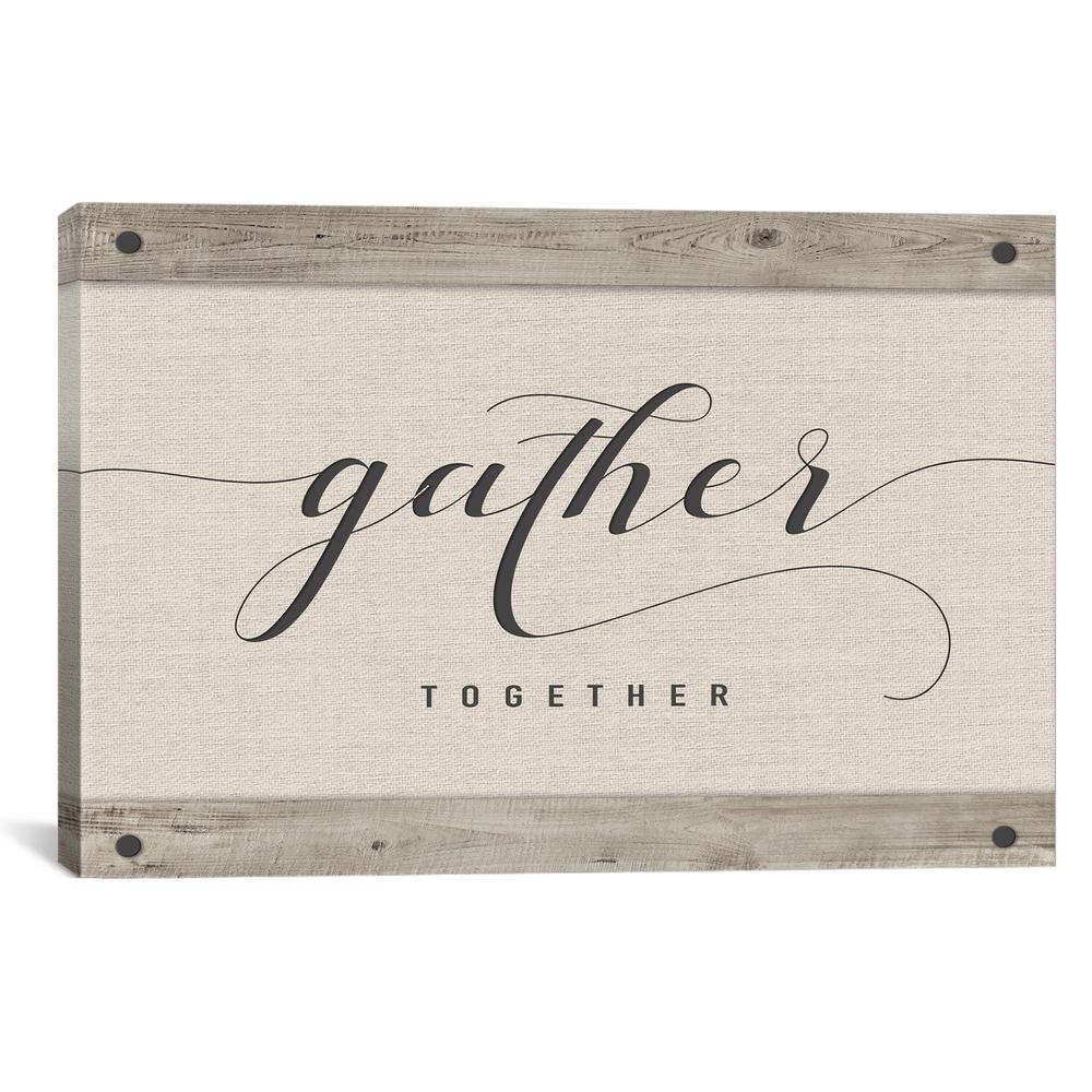 Icanvas 18 In X 26 In Gather Together By Amanda Murray Printed Canvas Wall Art Amd46 1pc3 26x18 The Home Depot