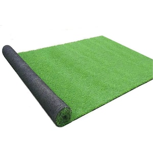 Artificial Turf Grass Lawn 4 ft. x 20 ft. Realistic Synthetic Mat, Indoor Outdoor Landscape for Pets with Drainage Holes