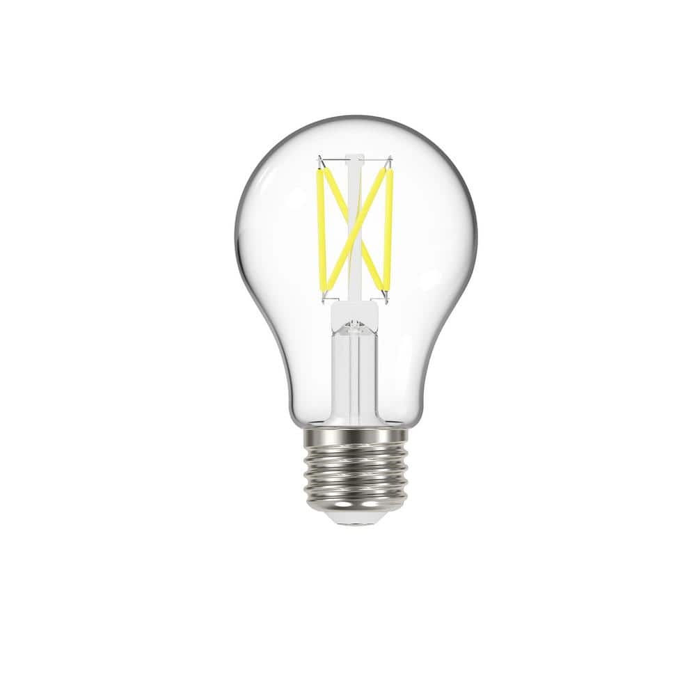 EcoSmart 60-Watt Equivalent Clear Glass Dimmable LED Bulbs Soft White 4-Pack