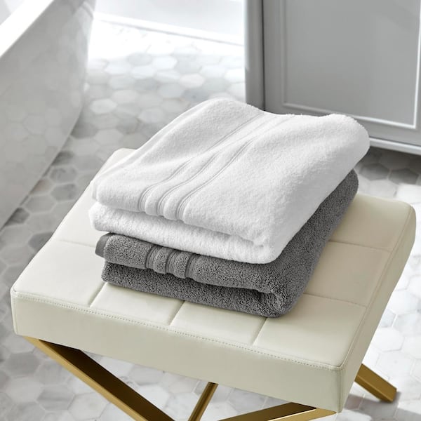 Home Decorators Collection Highly Absorbent Micro Cotton White 6-Piece Bath  Towel Set 6 pc white - The Home Depot