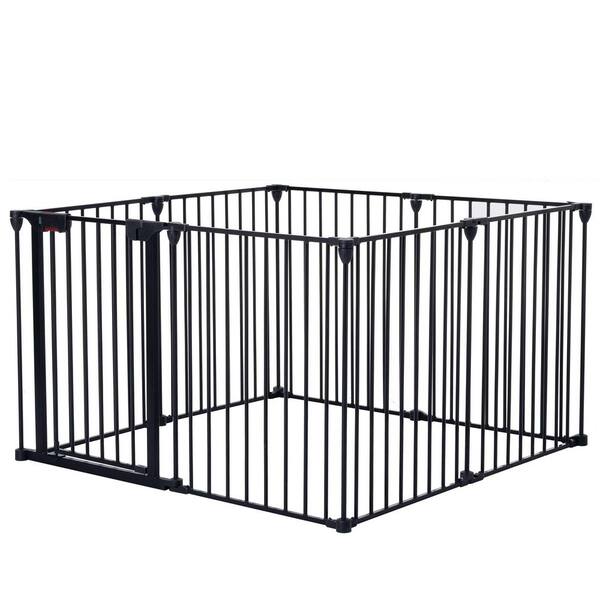 Miscool 25 in. W X 29 in. H Multifunctional fence 8-Piece ( Pet Pens, Fireplace, Christmas Tree, Stairs Gate, Prohibited area）