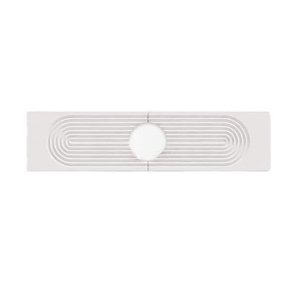 15.8 Lx4 in.W Faucet Mat Diatomite Quick Drying Tray Kitchen Sink Splash Guard Bathroom Stone Tray Super Absorbent White
