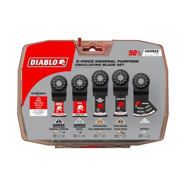 DIABLO 5-pc Starlock General Purpose Oscillating Blade Set DOS5S