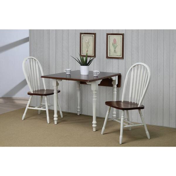 Distressed antique deals white dining chairs