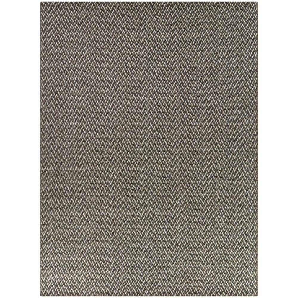 Hampton Bay Gray 8 x 10 Natural Weave Indoor/Outdoor Area Rug 3123421